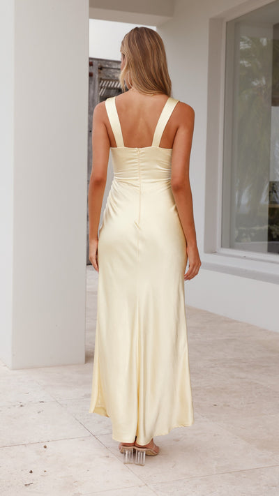 Load image into Gallery viewer, Sofia Maxi Dress - Yellow - Billy J
