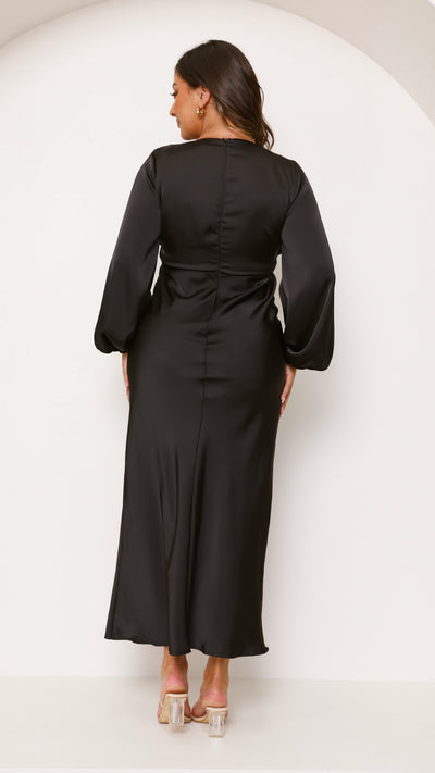 Load image into Gallery viewer, Amara Maxi Dress - Black - Billy J
