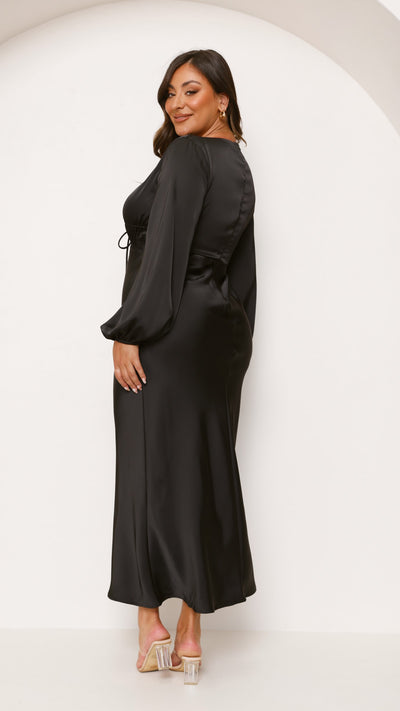 Load image into Gallery viewer, Amara Maxi Dress - Black - Billy J
