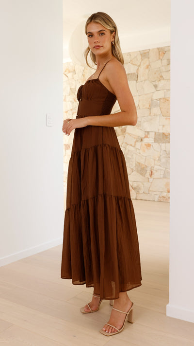 Load image into Gallery viewer, Cove Maxi Dress - Chocolate
