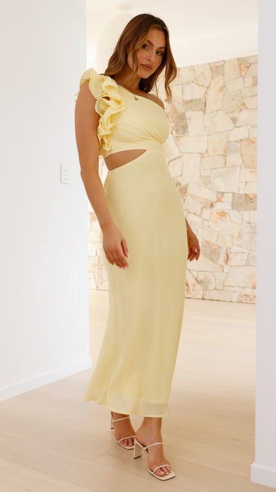 Load image into Gallery viewer, Amina Maxi Dress - Yellow - Billy J
