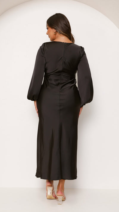 Load image into Gallery viewer, Amara Maxi Dress - Black - Billy J
