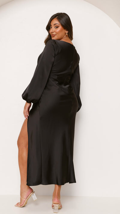 Load image into Gallery viewer, Amara Maxi Dress - Black - Billy J
