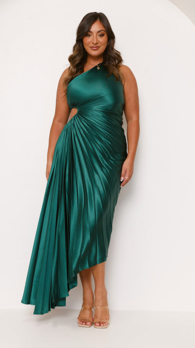 Load image into Gallery viewer, Olivia Maxi Dress - Forest Green - Billy J
