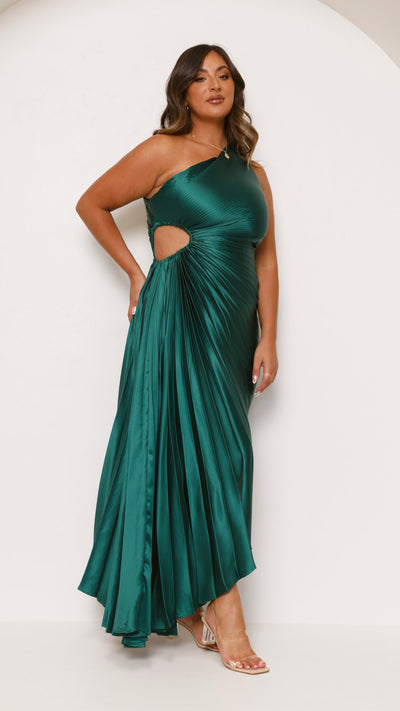 Load image into Gallery viewer, Olivia Maxi Dress - Forest Green - Billy J
