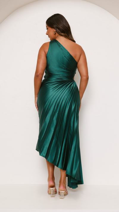 Load image into Gallery viewer, Olivia Maxi Dress - Forest Green - Billy J
