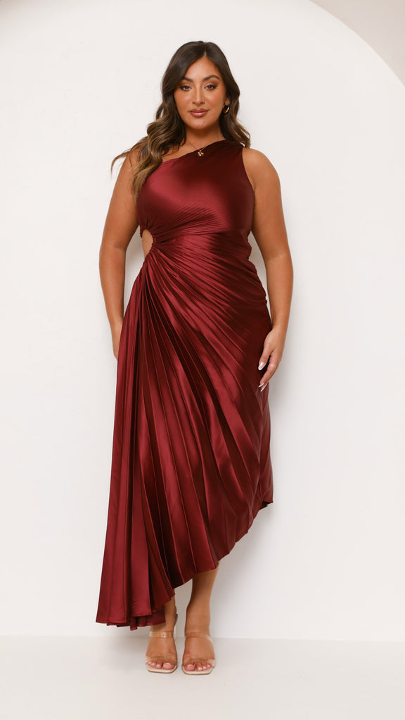 Olivia Maxi Dress - Wine - Billy J