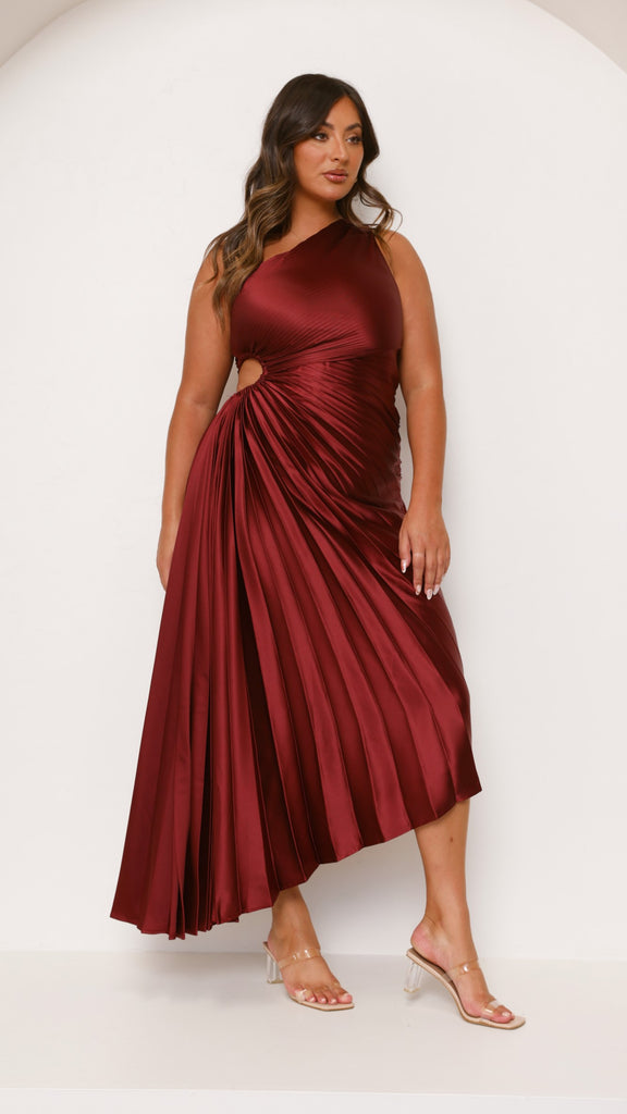 Olivia Maxi Dress - Wine - Billy J