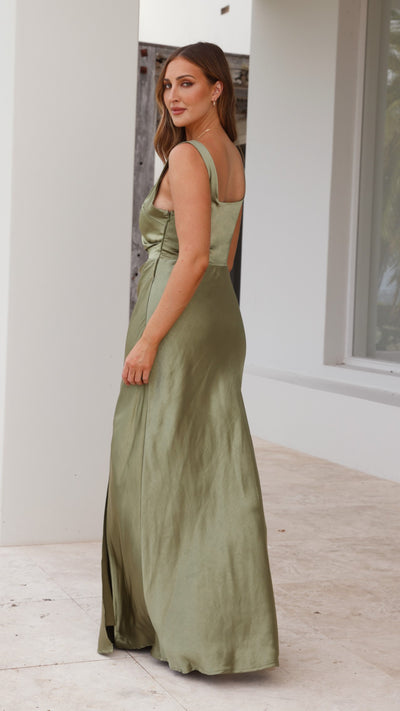 Load image into Gallery viewer, Alaria Maxi Dress - Olive
