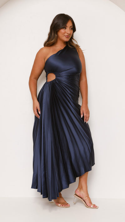 Load image into Gallery viewer, Olivia Maxi Dress - Navy - Billy J
