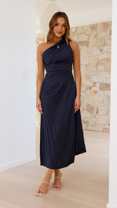 Load image into Gallery viewer, Marissa Maxi Dress - Navy - Billy J

