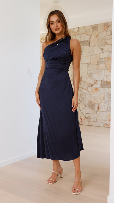 Load image into Gallery viewer, Marissa Maxi Dress - Navy - Billy J
