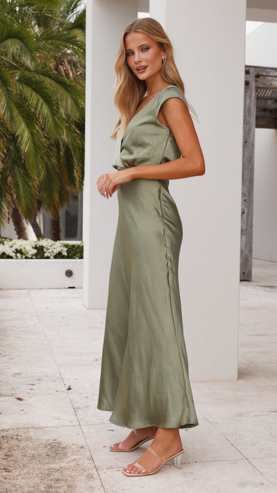 Load image into Gallery viewer, Selma Maxi Dress - Olive
