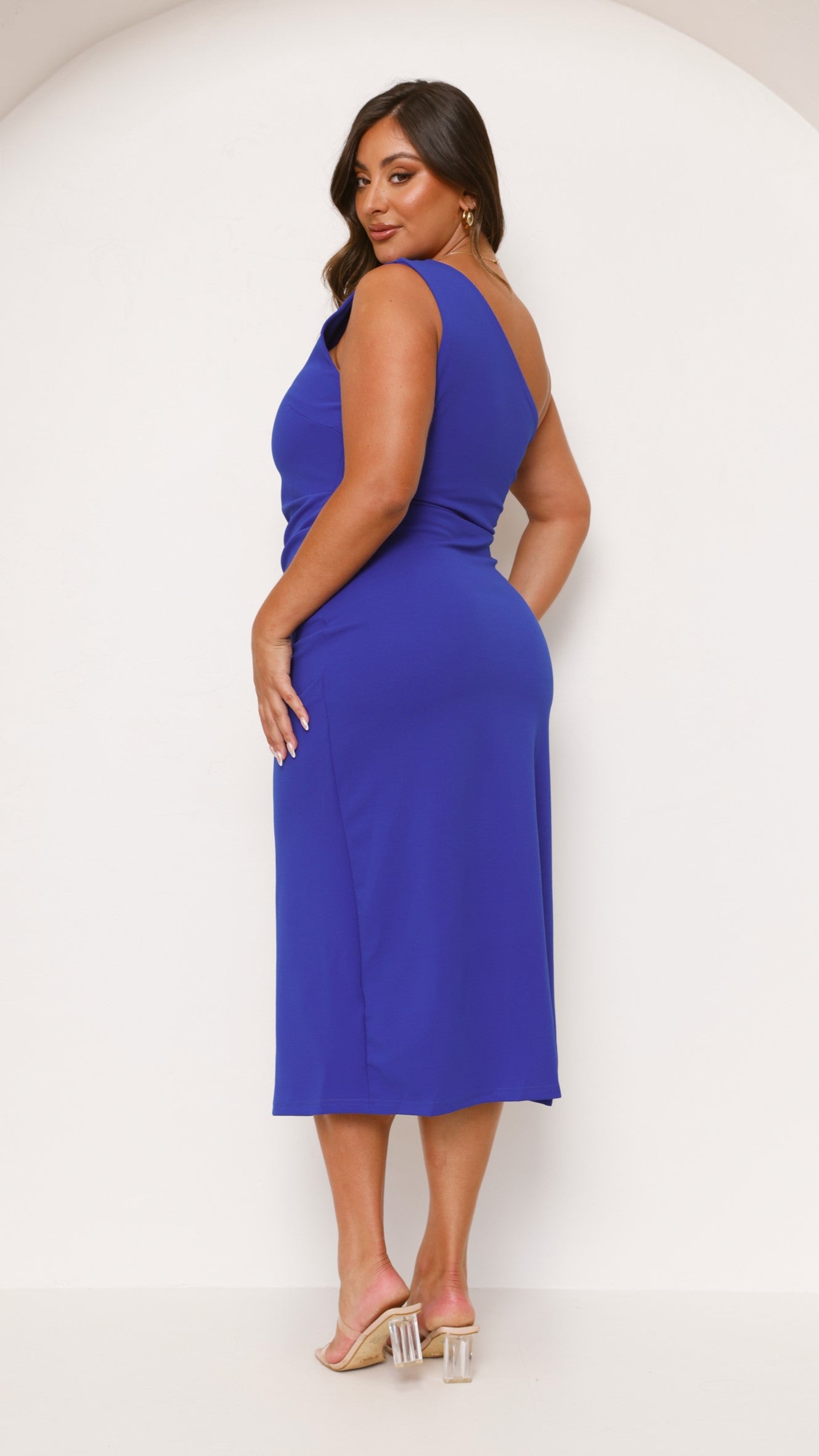 Alaina Midi Dress - Cobalt Blue - Billy J