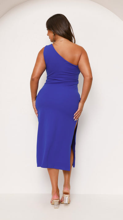 Load image into Gallery viewer, Alaina Midi Dress - Cobalt Blue - Billy J
