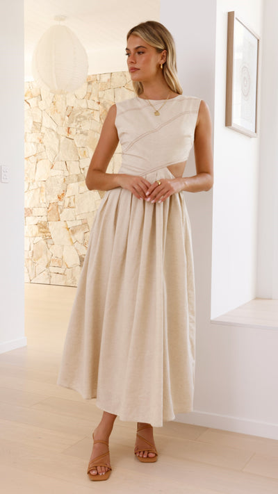 Load image into Gallery viewer, Emersyn Midi Dress - Cream - Billy J

