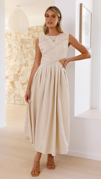 Load image into Gallery viewer, Emersyn Midi Dress - Cream
