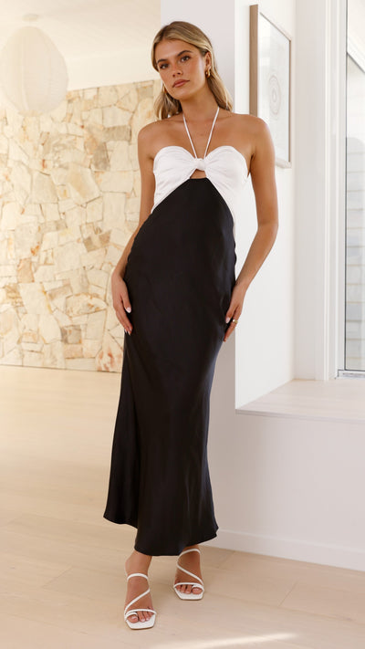 Load image into Gallery viewer, Latea Midi Dress - Black
