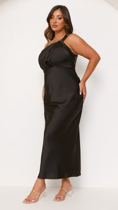 Load image into Gallery viewer, Greta Maxi Dress - Black - Billy J
