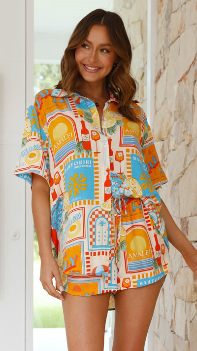 Load image into Gallery viewer, Lola Shirt - Sun Lounger Print
