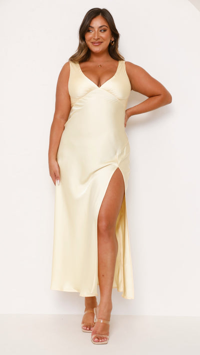 Load image into Gallery viewer, Taylor Maxi Dress - Yellow - Billy J
