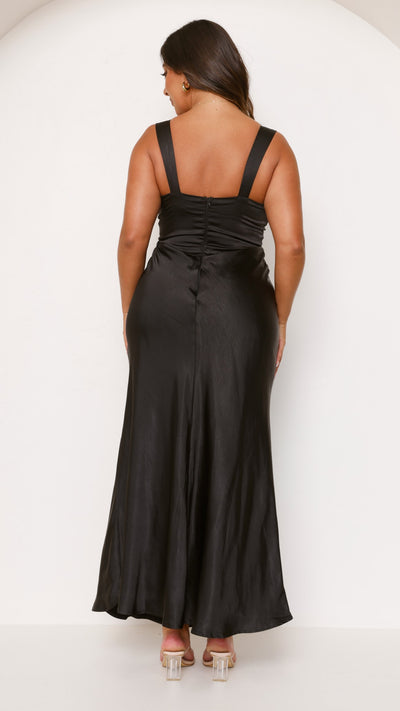 Load image into Gallery viewer, Sofia Maxi Dress - Black - Billy J
