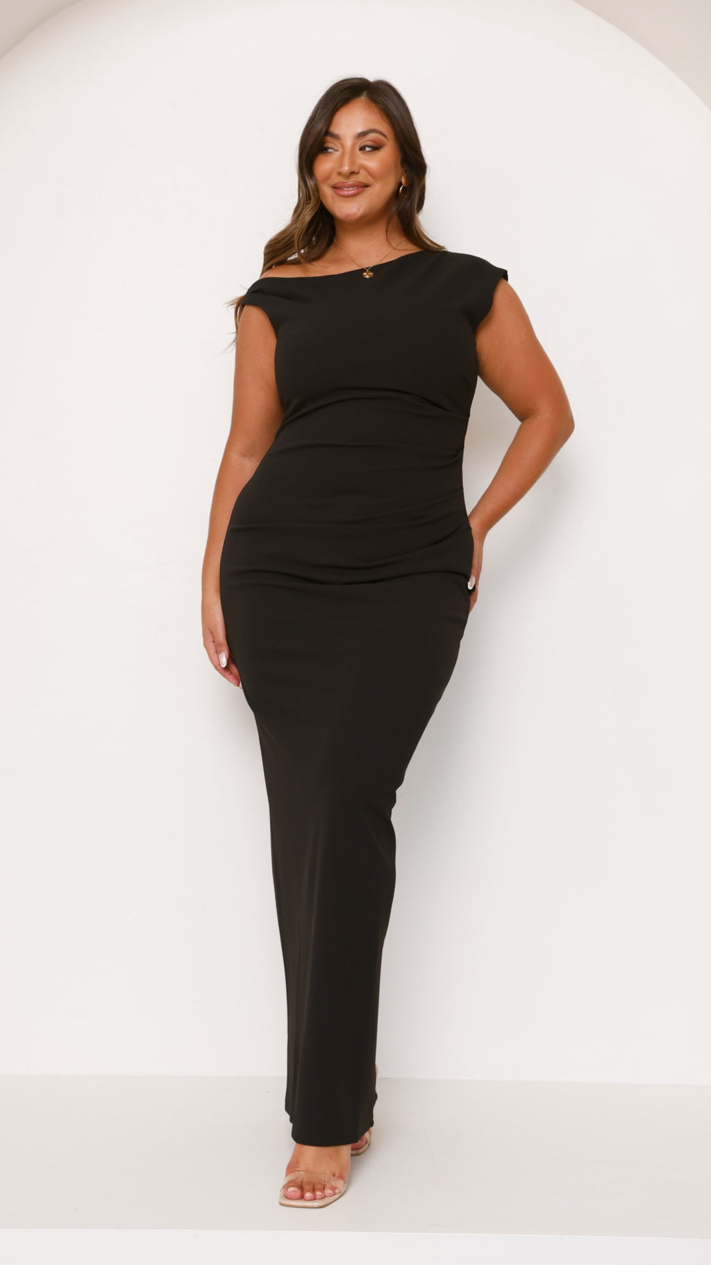 Lilah Maxi Dress - Black - Billy J