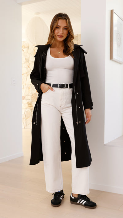 Load image into Gallery viewer, Hendrix Trench - Black - Billy J
