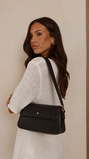 Jocelyn Shoulder Bag - Black PU - Billy J