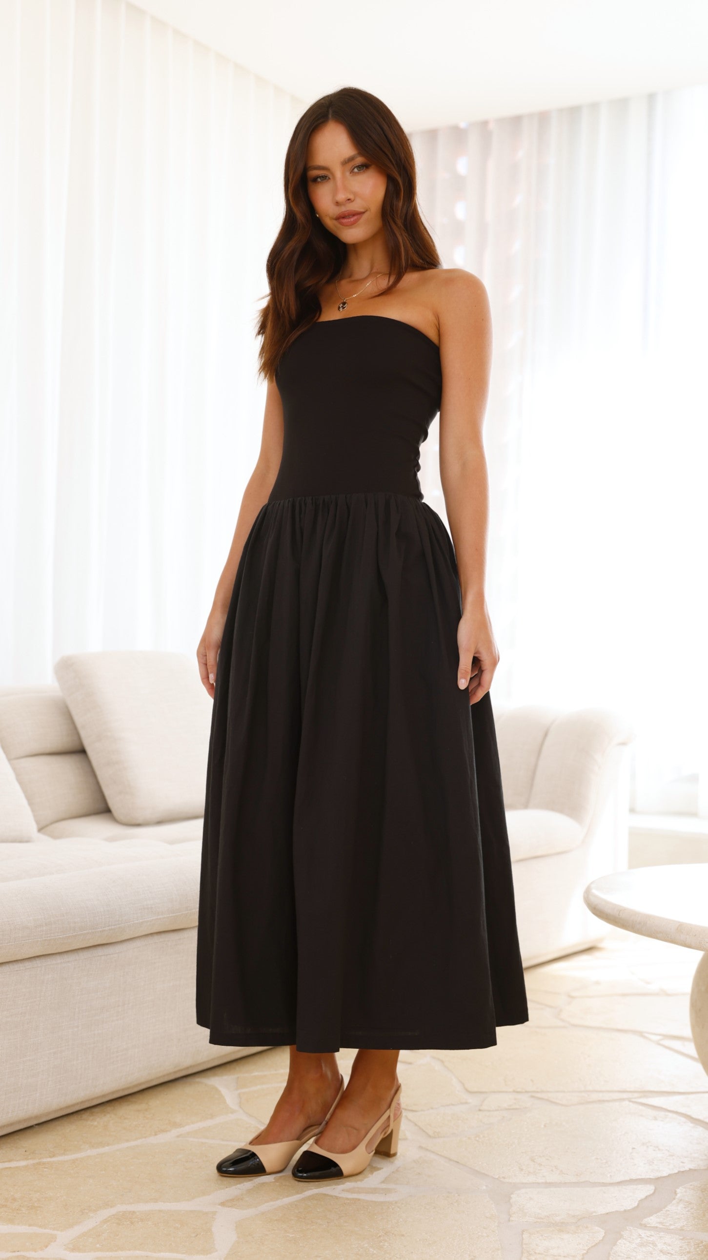 Kaja Maxi Dress - Black - Billy J