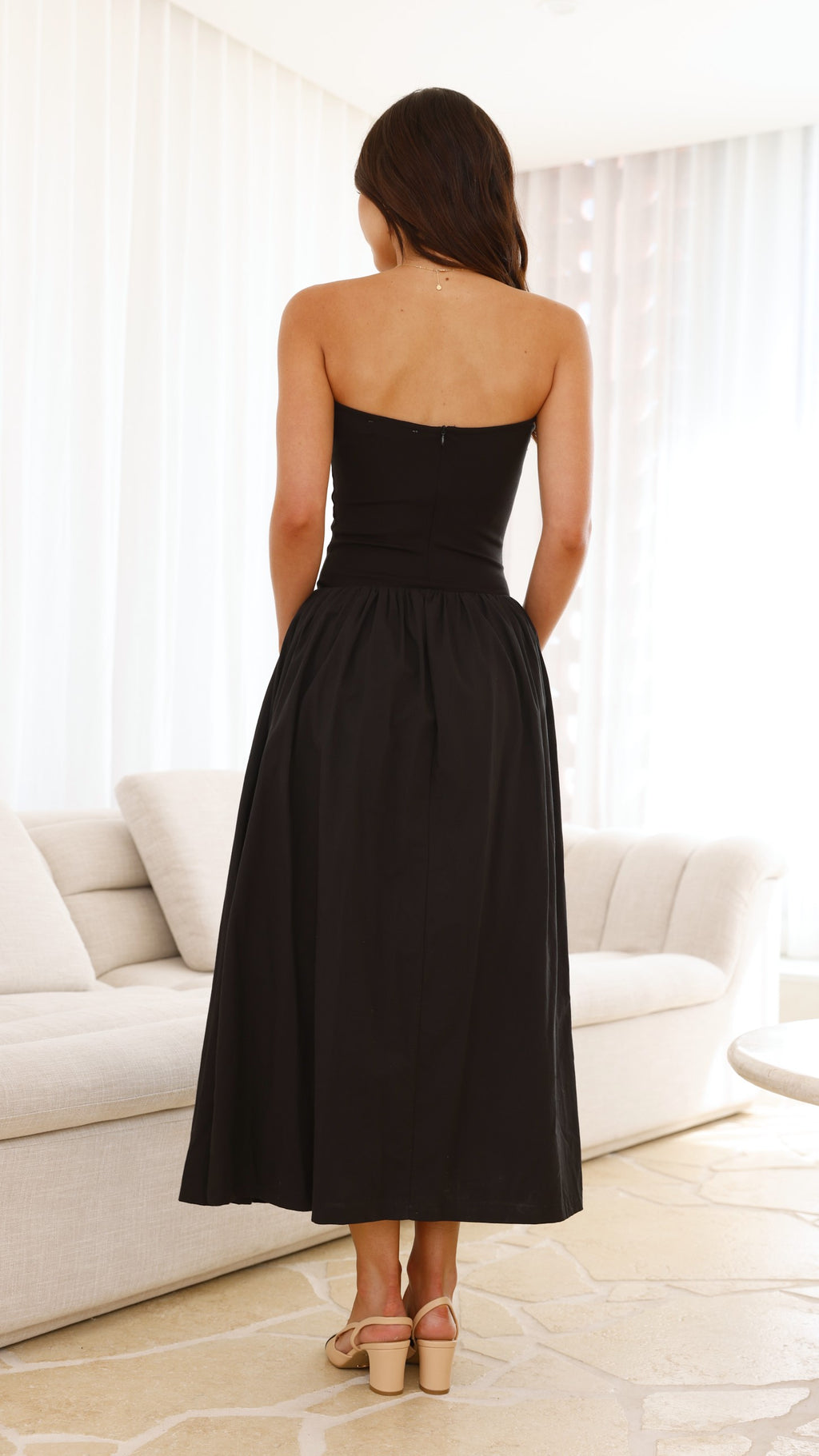 Kaja Maxi Dress - Black - Billy J