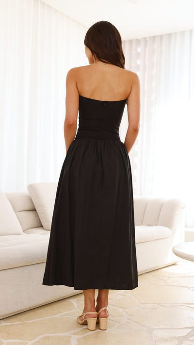 Load image into Gallery viewer, Kaja Maxi Dress - Black - Billy J
