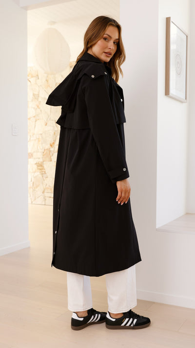 Load image into Gallery viewer, Hendrix Trench - Black
