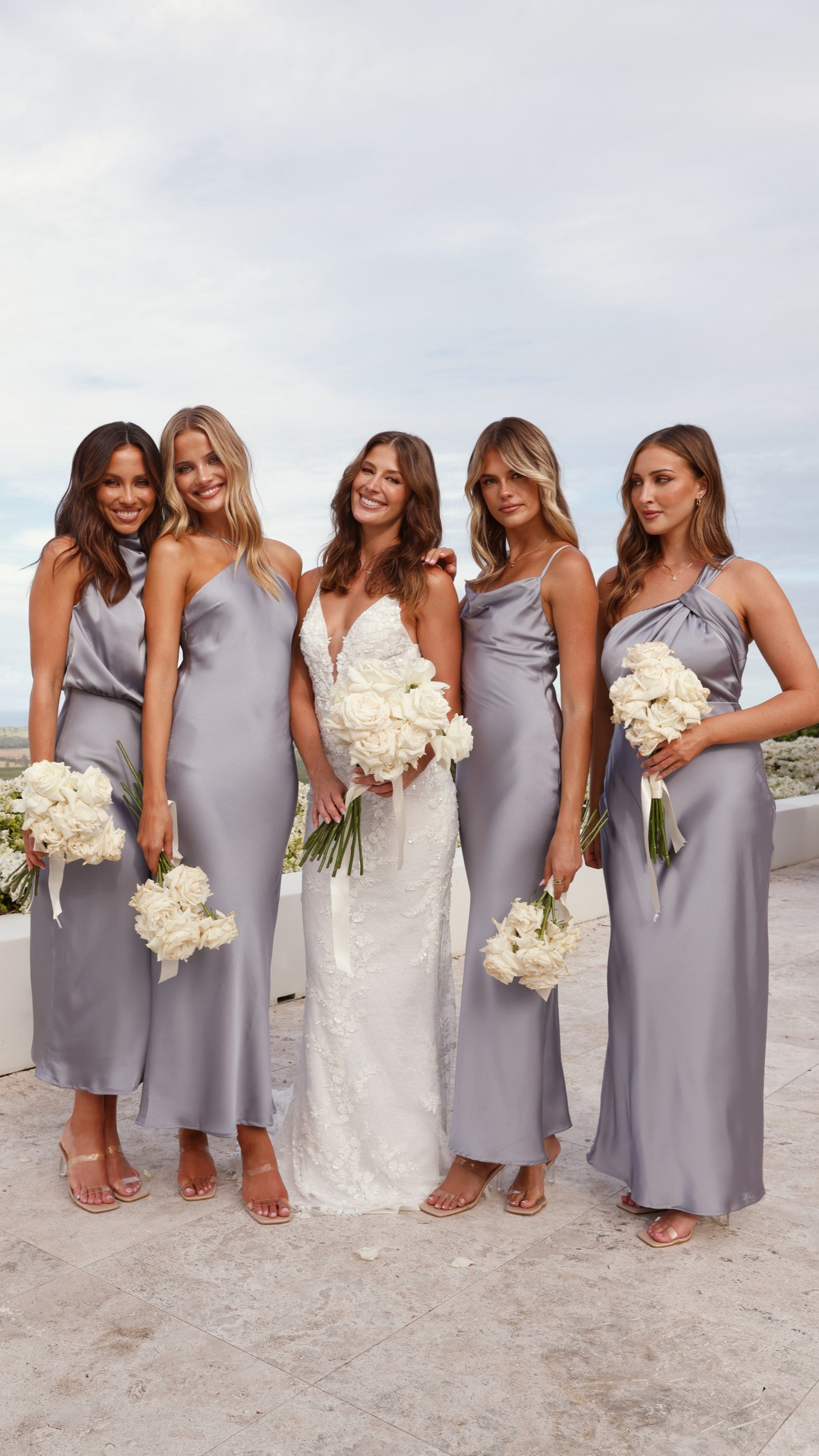 Greta Maxi Dress - Steel Blue - Billy J