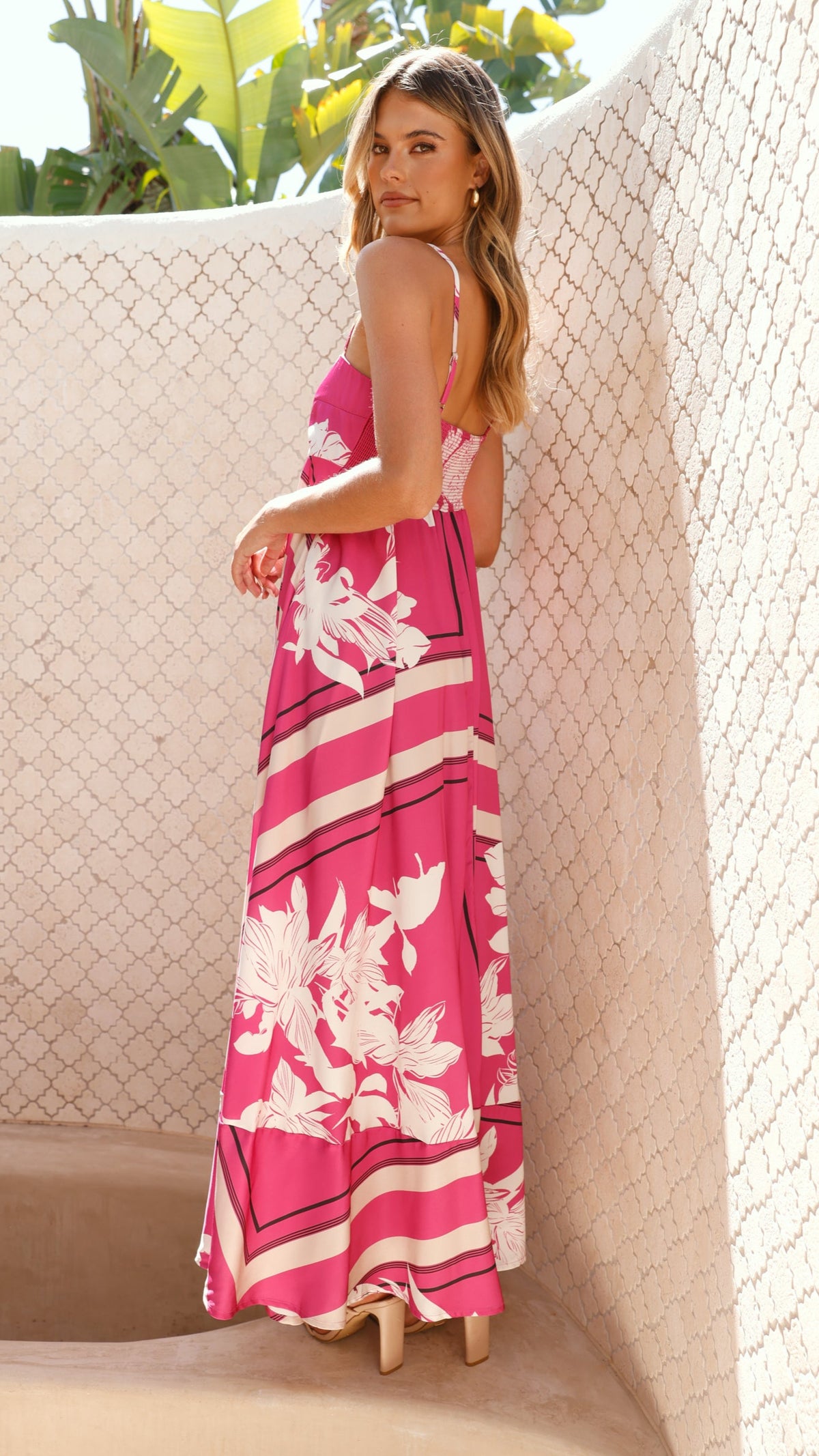 kaethe maxi dress Kaethe Maxi Dress - Hot Pink Print - Buy Women's Dresses