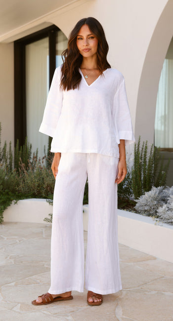 Tara Pants - White