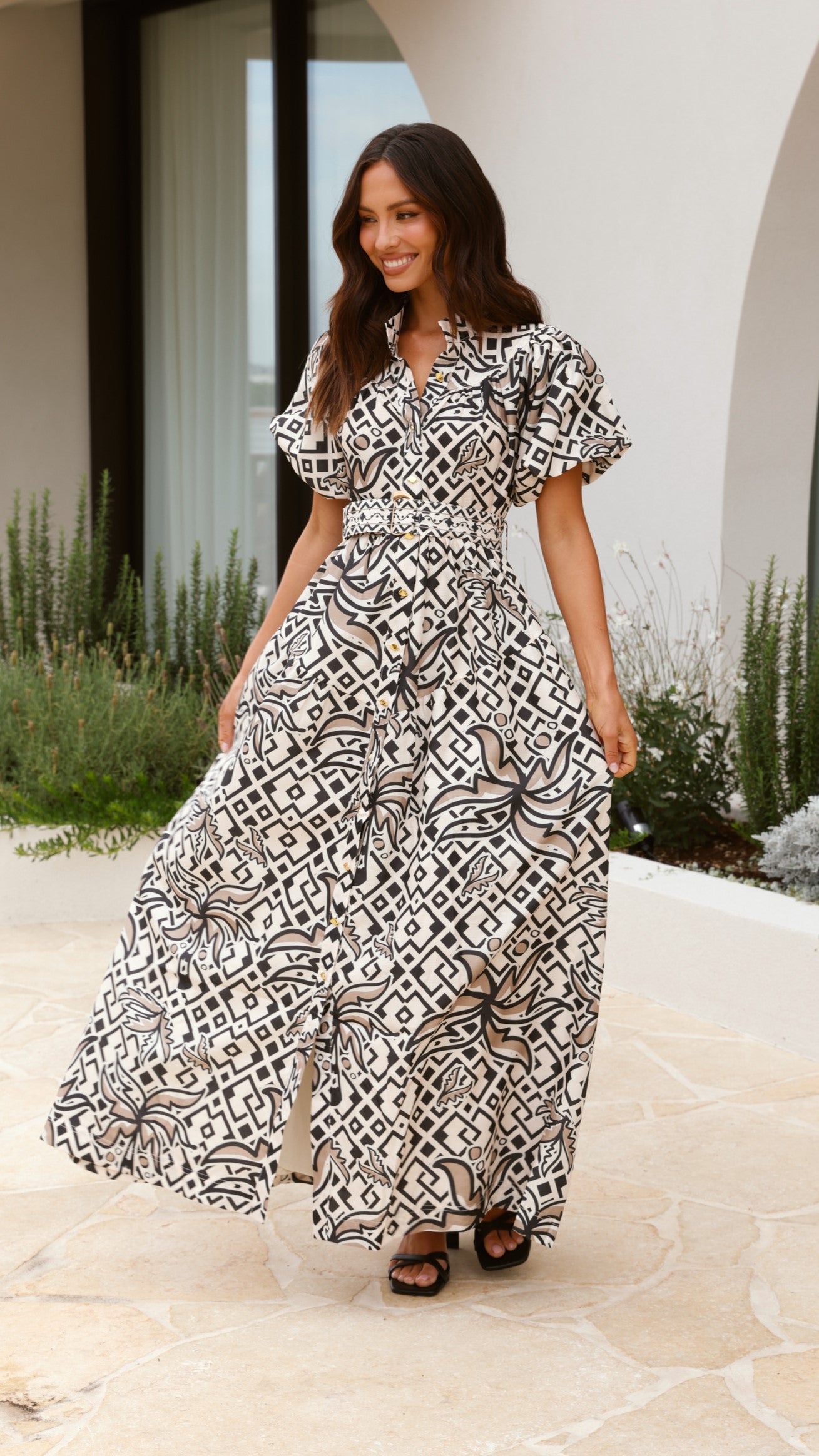 Yalitza Maxi Dress - Siena Print - Billy J