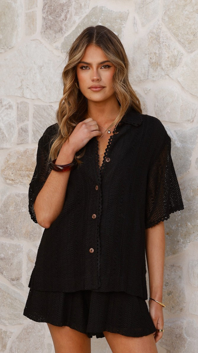 Sylvie Shirt - Black - Billy J