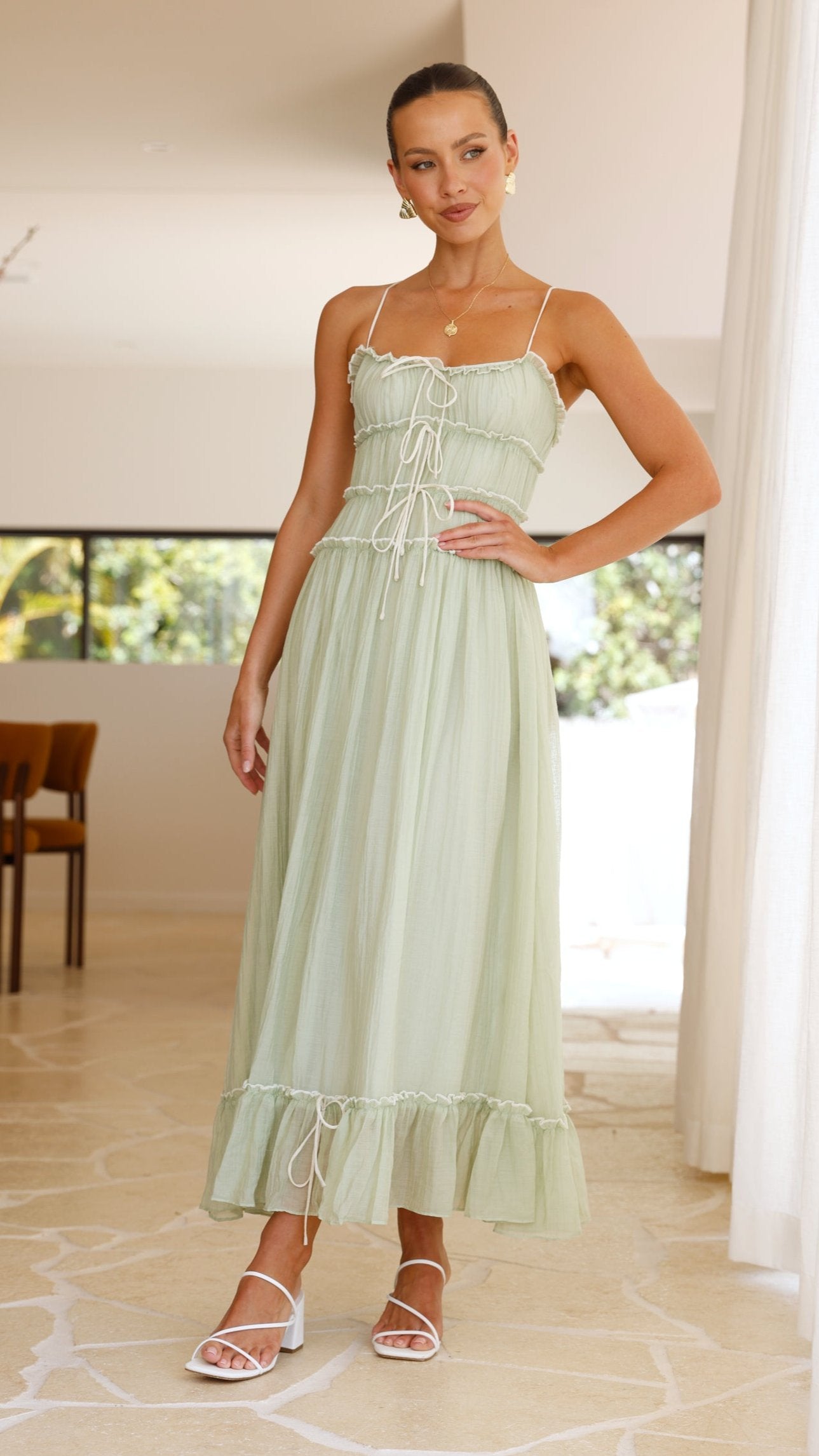 Halo Maxi Dress - Sage - Billy J