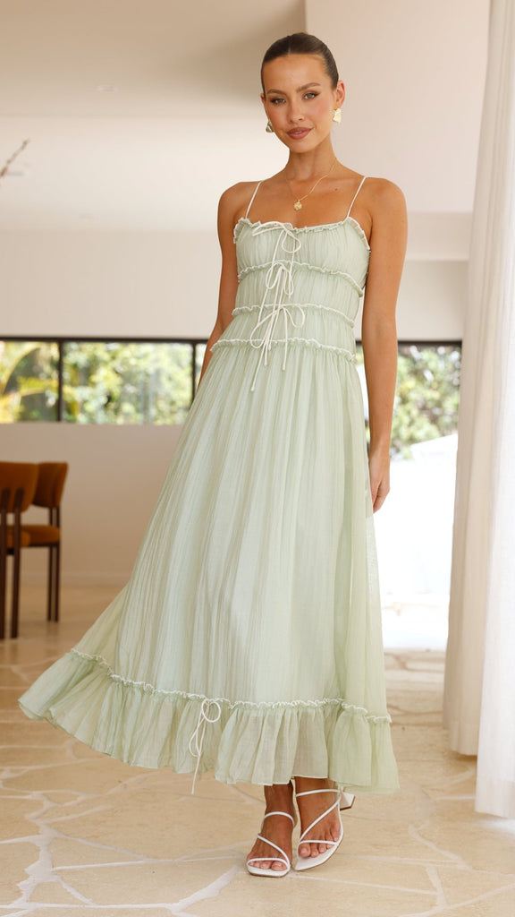 Halo Maxi Dress - Sage - Billy J