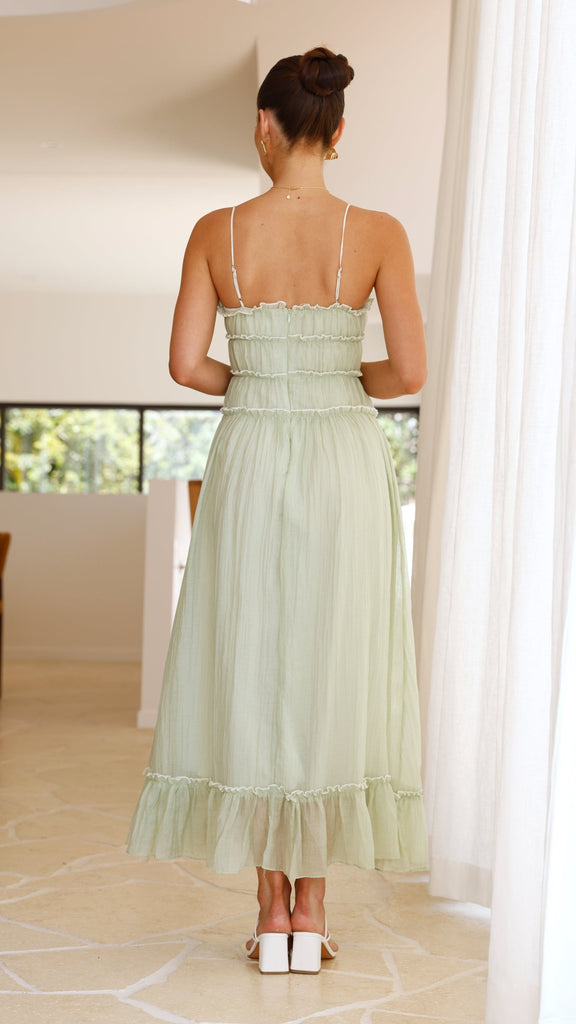 Halo Maxi Dress - Sage - Billy J