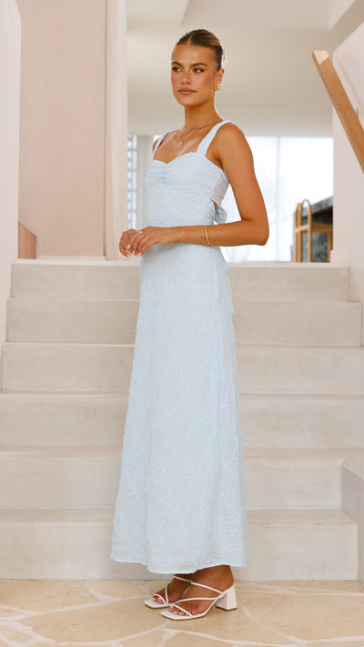 Load image into Gallery viewer, Gianna Maxi Dress - Blue Lace - Billy J
