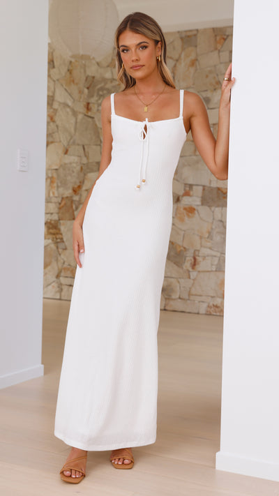 Load image into Gallery viewer, Evelyn Maxi Dress - White - Billy J
