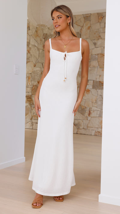 Load image into Gallery viewer, Evelyn Maxi Dress - White - Billy J

