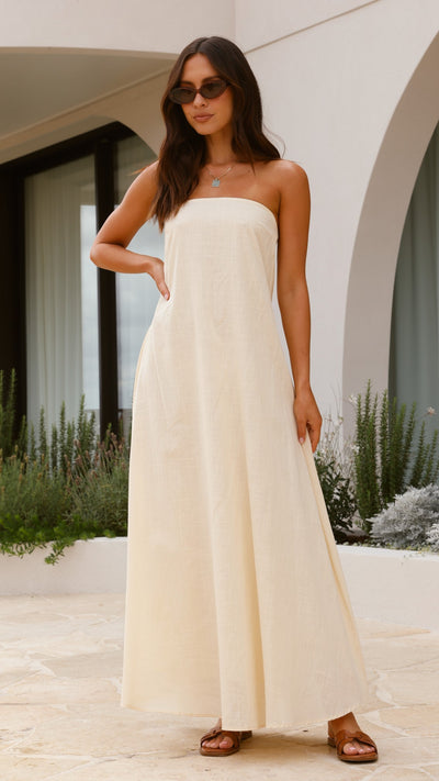 Load image into Gallery viewer, Connie Maxi Dress - Butter - Billy J
