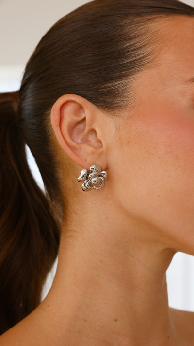 Load image into Gallery viewer, Mira Earrings - Silver - Billy J
