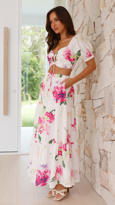 Load image into Gallery viewer, Jasmine Maxi Skirt - Sweet Floral

