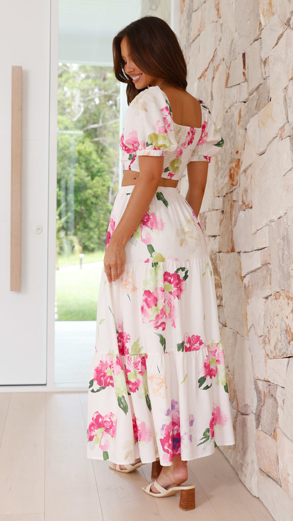 Jasmine Maxi Skirt - Sweet Floral