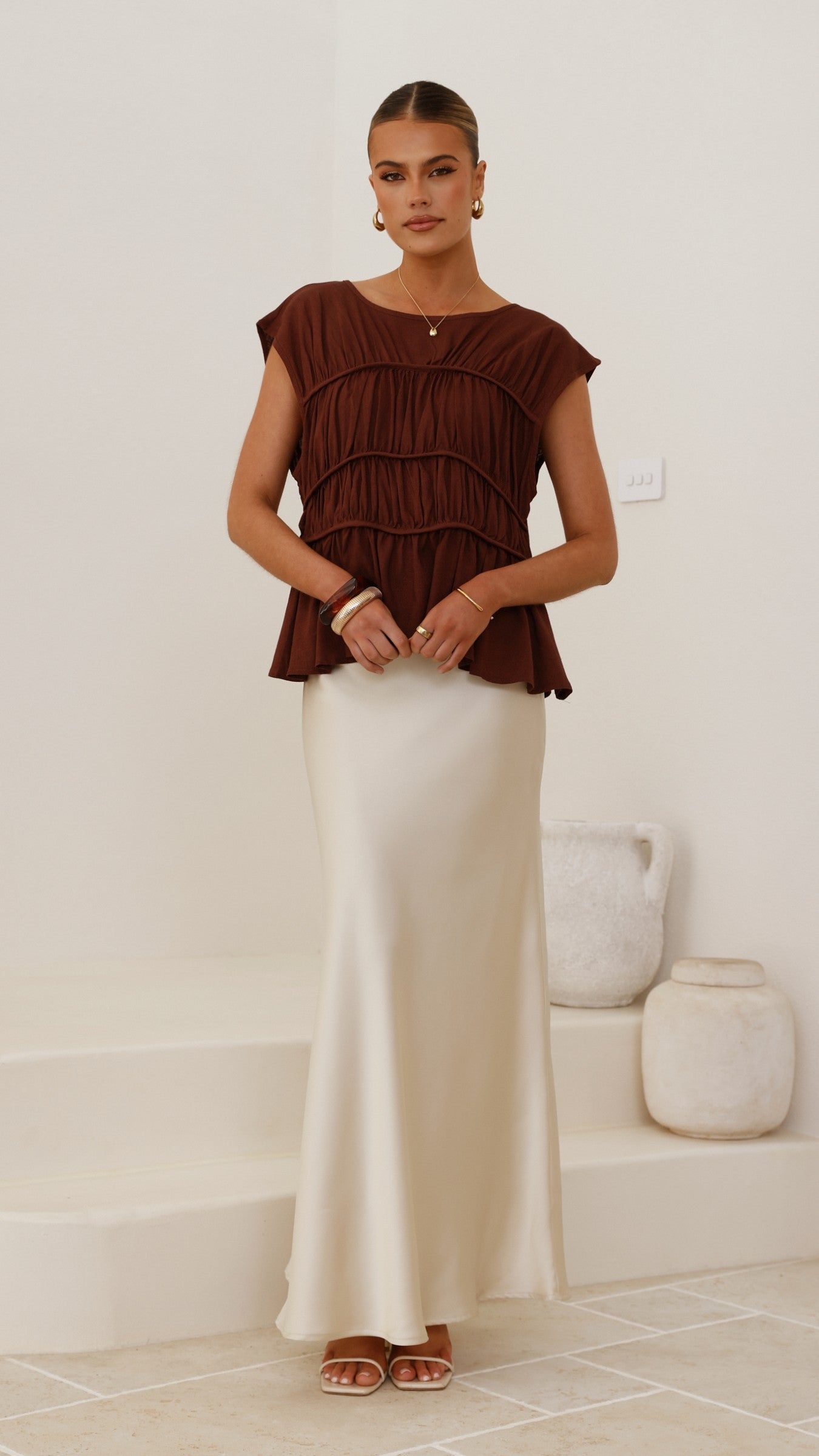 Liora Top - Chocolate - Billy J