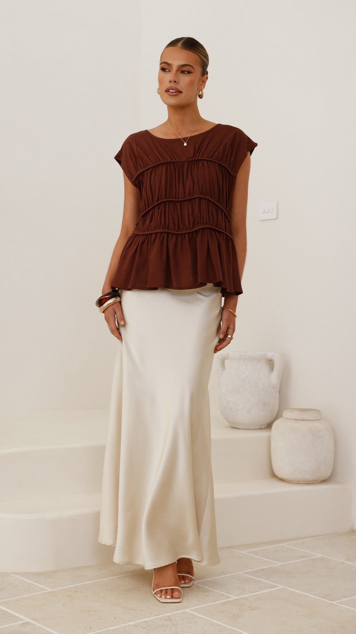 Liora Top - Chocolate - Billy J